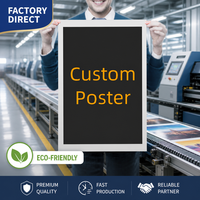 Affiche personnalisée imprimée, Art mural numérique couleur, Signalétique publicitaire personnalisée avec finition papier de qualité supérieure
