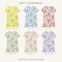 Robe d'été décontractée ample à manches courtes pour femme, 100 % coton respirant, teinte par nouage, certifiée OEKO-TEX, fournisseur OEM ODM HuaYi