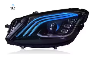 Accessori Auto YLC, Fari LED per <span class=keywords><strong>Mercedes</strong></span>-Benz Classe S W222 (2014-2018), Lenti LED, Nuovo Stile Luci Anteriori - Product Image 6