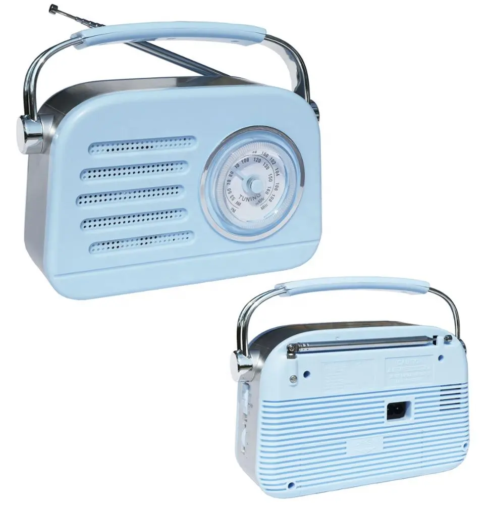 Portable AM/FM Transistor Radio with Built-in Speaker BT