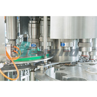 Machine à bouteilles d'eau entièrement automatique Ligne de production d'eau minérale à haut rendement