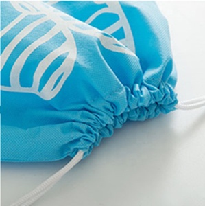 Sac à chaussures à cordon non tissé noir réutilisable Fashional avec fenêtre en PVC pour faire du shopping - Product Image 5