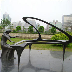 Grande statue de Benjamin Franklin grandeur nature personnalisée décor carré de parc <span class=keywords><strong>cerf</strong></span>-<span class=keywords><strong>volant</strong></span> moulé à la main en bronze attirant la foudre modèle célèbre - Product Image 5