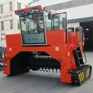 Crawler Animal Manure Organic Windrow Mixer Used Compost Turner Automatic Bio Mushroom Fertilizer Farm Compost Making Machines