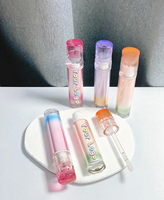 Huile à lèvres personnalisable et mate rouge à lèvres à base minérale brillant à lèvres avec logo personnalisé avec pendentif en tranches de fruits transparent