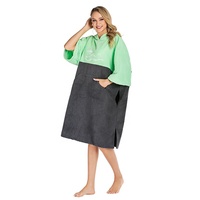 Serviette de plage, poncho à capuche pour la piscine et le Surf