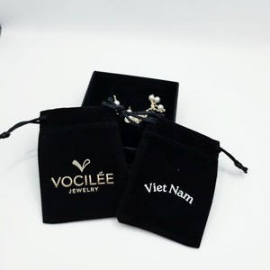 Bolsa de Terciopelo Tejida, Bolsa de Franela con Cordón, Bolsa de Regalo Personalizada para Joyería, Bolsa de Terciopelo con Logotipo Personalizado para Joyas - Product Image 2