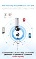 Lanceur de volants de badminton intelligent SPOAS B7Pro, dispositif d'entraînement complet pour smash et service, lot de 6