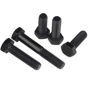 Oxidized <strong>Black</strong> Hex Head <strong>Bolts</strong> Carbon Steel High-Strength External Hexagonal Screws - Product Image 3