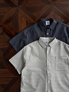 Camisa de Vestir Personalizada para Hombre, Estilo Japonés Retro, Bloques de Color, Manga Tres Cuartos, Franela Transpirable, Bordada, a la Moda - Product Image 3