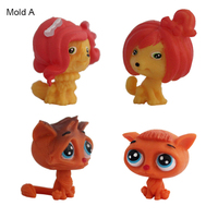 Ensemble de 12 figurines miniatures de chats et chiens en PVC de style dessin animé ; Jouet de collection écologique pour enfants