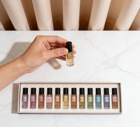 Coffret Cadeau Mini Parfums Écologiques – Flacons en Verre, Longue Durée, Échantillons Vaporisateurs, OEM, Marque Privée, Boîte de Luxe, Portable