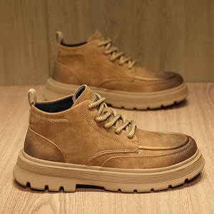 Botas de Trabajo Casuales de Invierno Unisex, Cálidas y Cómodas, de Piel Auténtica, Impermeables, con Forro de Felpa en la Entresuela - Product Image 1