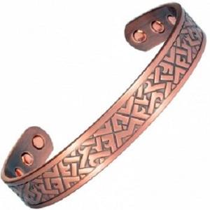 Pulsera magnética de cobre puro Brazaletes de estilo de esposas únicas para hombres y mujeres Joyería de bienestar de moda - Product Image 2