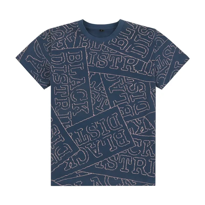 Ağır özel grafik Logo tam mektubu baskı T-shirt % 100% pamuk baskı T shirt özel baskı temel Tshirt