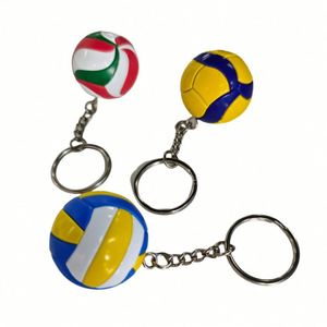 Promotional Gift Sports Ball Key Chain Keyring Bag Car Pendant <b>Small</b> Mini Volleyball Keychain - Product Image 1