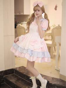 Robe de femme de chambre japonaise Lolita pour fille douce COS Anime Honey <span class=keywords><strong>Cafe</strong></span> Cute Uniform Set - Product Image 3