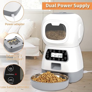 Wholesale Pet Suppliers Custom Product Timed Voice Recording Automatic Food Dispenser Wifi <strong>Button</strong> <strong>Feeder</strong> for Cat Dog - Product Image 2