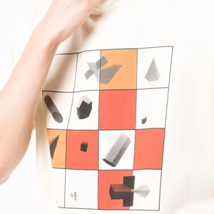 Diznew Phổ Biến Thiết Kế In Á<span class=keywords><strong>o</strong></span> Thun Nam Hip Hop Drop Shoulder Á<span class=keywords><strong>o</strong></span> Phông Hình Học <span class=keywords><strong>Sudoku</strong></span> Trắng T-Shirt - Product Image 3