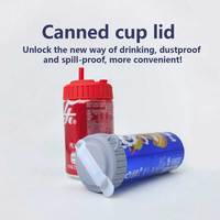 Vente en gros ONEQUAN, bouchons de canettes de soda en silicone réutilisables sans BPA, couvercles pour canettes de soda standard