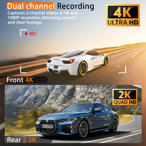 Caméra embarquée 4K haute définition à double enregistrement, vision nocturne, avec connexion Wifi et trajectoire GPS, best-seller - Product Image 4