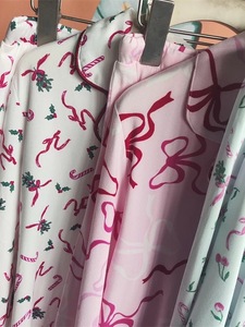 بيجامة نسائية من قطعتين بنمط فيونكة من القطن 100٪ موديل 2026 الجديد، ملابس نوم مريحة للاستخدام المنزلي - Product Image 4