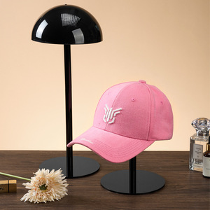 Hiện Đại Thân Thiện Với Môi <span class=keywords><strong>Acrylic</strong></span> Dọc <span class=keywords><strong>Hat</strong></span> Và Tóc Giả Hỗ Trợ Hiển Thị Đứng Có Thể Tháo Rời Trong Suốt <span class=keywords><strong>Acrylic</strong></span> Mũ Bóng Chày Lưu Trữ Giá - Product Image 2