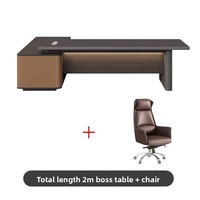 Bureau de direction moderne en L en MDF, grand bureau informatique multifonctionnel en bois, prix usine, style panneau convertible