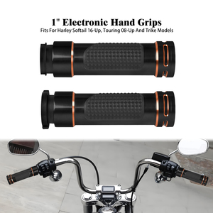 Puños Electrónicos para Motocicleta de 1 Pulgada (25 mm) para Manillar de Harley Touring Road Electra <span class=keywords><strong>Glide</strong></span> 08-25 FXDLS 16-17 Softail 16-24 Deluxe - Product Image 1