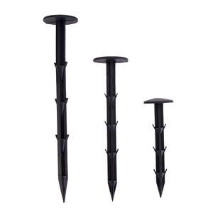 DaringFish Piquets de fixation au sol en plastique PP pour aménagement paysager, clous d'ancrage pour bordures, filet pare-soleil simple pour serre - Product Image 1