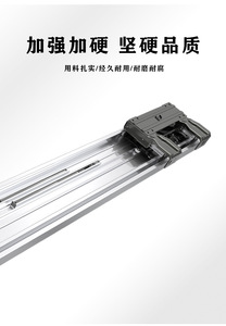 Riel deslizante multifuncional de aleación de aluminio y hierro con amortiguación para puertas correderas de armarios de cocina, dormitorio y comedor, para uso exterior. - Product Image 5