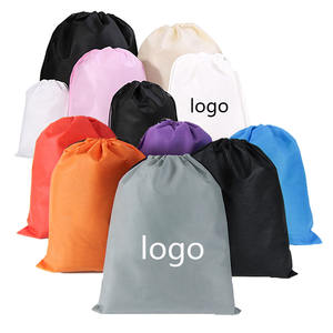 Sac à cordon non tissé avec logo personnalisé Sac à provisions de rangement de la poussière à fermeture de taille - Product Image 1