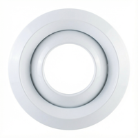 Diffuseur de plafond rond en plastique ABS avec buse de jet - Grille de ventilation réglable pour bureau, hôtel et systèmes CVC