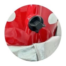 Casque américain rouge haute <span class=keywords><strong>performance</strong></span> avec système de suspension, conception fonctionnelle pour les combinaisons de pompier - Product Image 3