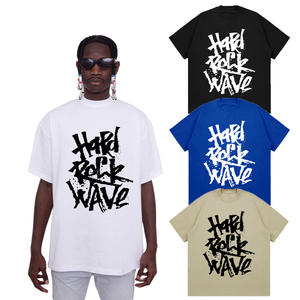 T-Shirt da Uomo Stile <span class=keywords><strong>Rap</strong></span> Retrò di Alta Moda, Design Personalizzato, 260g, Taglie Forti, 100% Cotone Pesante - Product Image 3