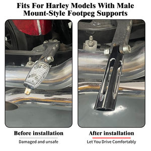 Reposapiés para Motocicleta, Pedales para <span class=keywords><strong>Harley</strong></span> Touring Softail Sportster XL883 <span class=keywords><strong>1200</strong></span> Iron Fatboy V-<span class=keywords><strong>Rod</strong></span> Road King Glide - Product Image 5