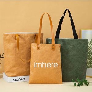 Bolsa de Compras Reutilizable de PVC DuPont, Ecológica y Sostenible, de Tyvek Lavable, con Logotipo Personalizable - Product Image 3