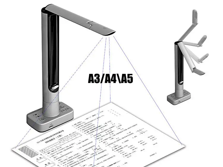 Professional Factory Teaching Scanner Portable Document Digital Visualizer Camera With Cheap Price