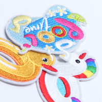 Patchs brodés pour piscine d'été, 3 pièces, appliques thermocollantes DIY pour vêtements, sacs, chapeaux, licorne, canard, flotteur de piscine