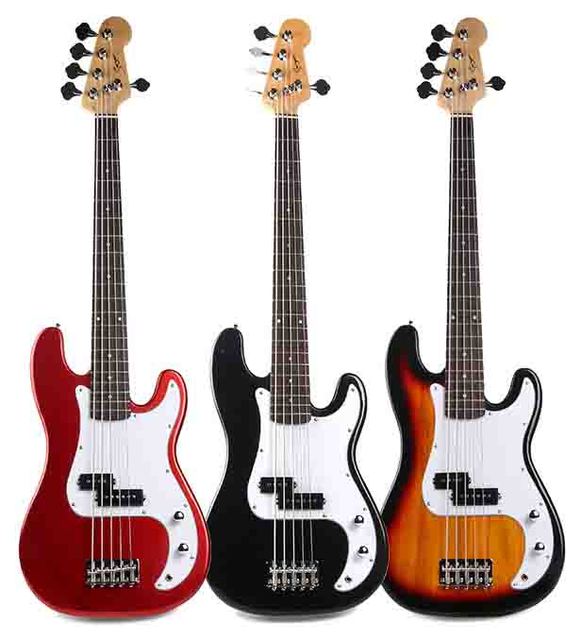 Bass Guitar High Quality 5 Strings Basswood Electric Bass Guitar Wholesale