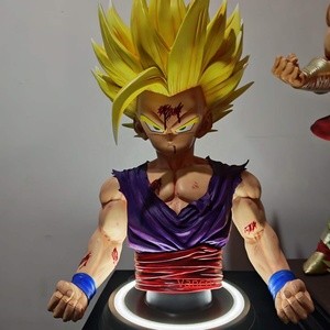Figurine Goku <span class=keywords><strong>Super</strong></span> Saiyan 4 Anime <span class=keywords><strong>Dragon</strong></span> <span class=keywords><strong>Ball</strong></span> <span class=keywords><strong>GT</strong></span> en résine, statue de collection avec base LED Shenron pour la décoration de la maison - Product Image 5