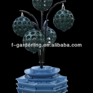 Jardinera para Proyectos de Paisajismo, Jardinera en Forma de Torre de Flores, Jardinera Esférica de Plástico para Jardín - Product Image 6