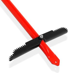 Aérateur de <span class=keywords><strong>compost</strong></span> 78x39cm en acier, outil manuel à deux poignées pour retourner la terre dans les bacs à <span class=keywords><strong>compost</strong></span> de jardin, rouge - Product Image 5