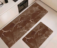 Tapis en mousse PVC anti-fatigue à double face, motifs floraux variés, couleurs multiples, pour cuisine, entrée de maison, style moderne, vente en gros