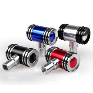 Pommeau de levier de vitesse de voiture en alliage d'aluminium, universel, rouge, noir, argent, bleu, antirouille - Product Image 1