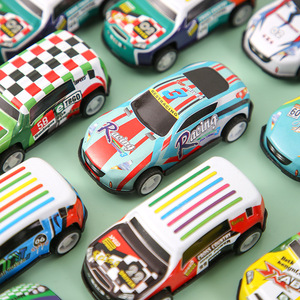 Voiture miniature en métal alliage, jouet à friction, modèle de véhicule miniature, corps en fonte, action de recul, style dessin animé, cadeau de jeu pour enfants - Product Image 1