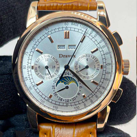 Montres chronographes automatiques mécaniques de luxe pour hommes, design tendance, boîtier en acier inoxydable, multifonctions, date, aiguille