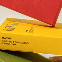 Papier texturé personnalisé avec logo en creux finition mate masque pour les yeux masque facial crème capillaire emballage en carton de cire d'argile boîtes en papier