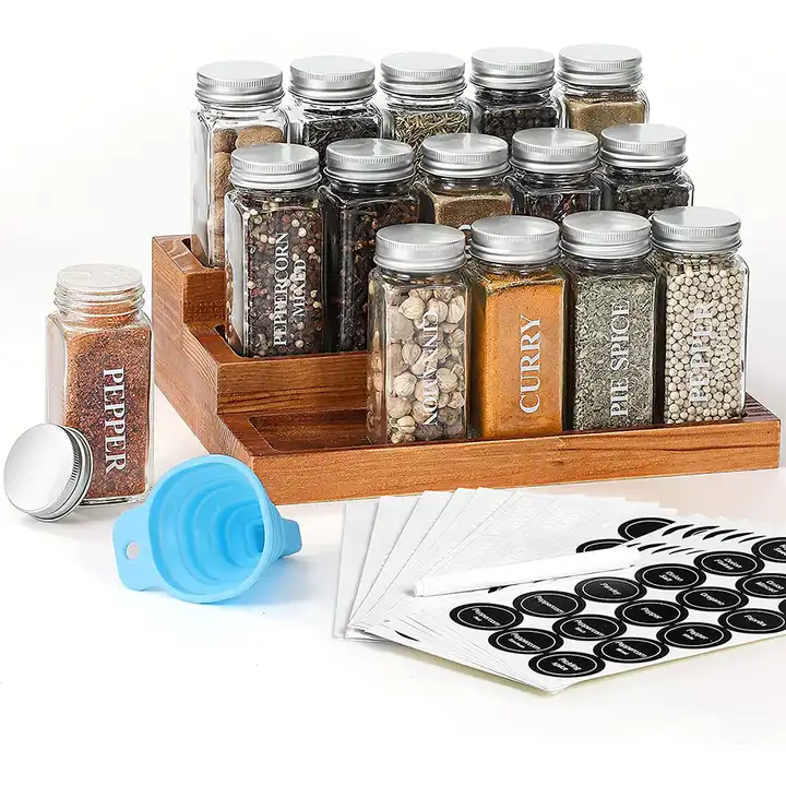 Buy Wholesale China Wholesale 120ml Container Kitchen Square Glass  Seasoning Spices Jars And Shaker Spice Bottle & Shaker Spice Bottle at USD  0.16