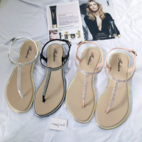 Nouvelles tongs plates en PVC à bout ouvert pour femmes, printemps/automne/été, chaussures d'intérieur, couleur unie